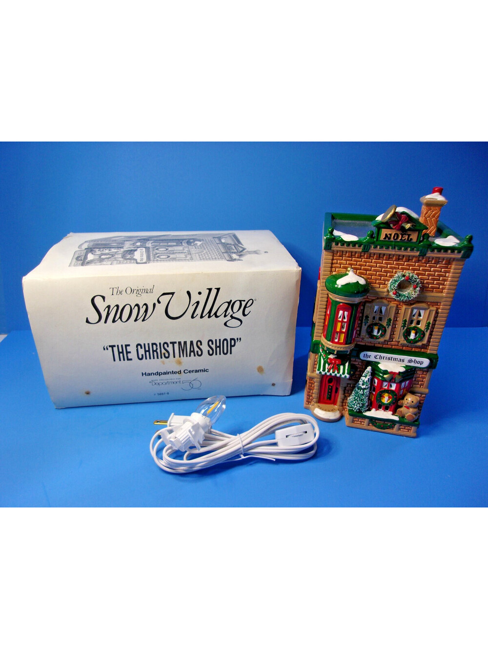 Dept 56 The Christmas Shop #50970 Original Snow Village Christmas Building Cord - Picture 1 of 10
